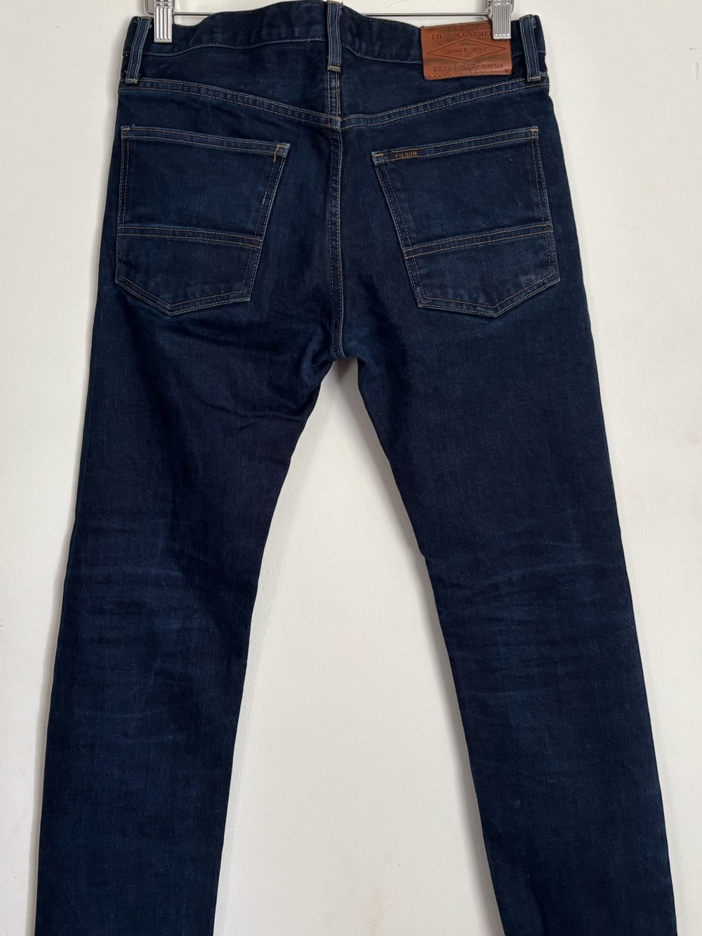 Filson Co Muleskinner Mens Blue Stretch Denim 13 Oz Jeans Size 30 X  33